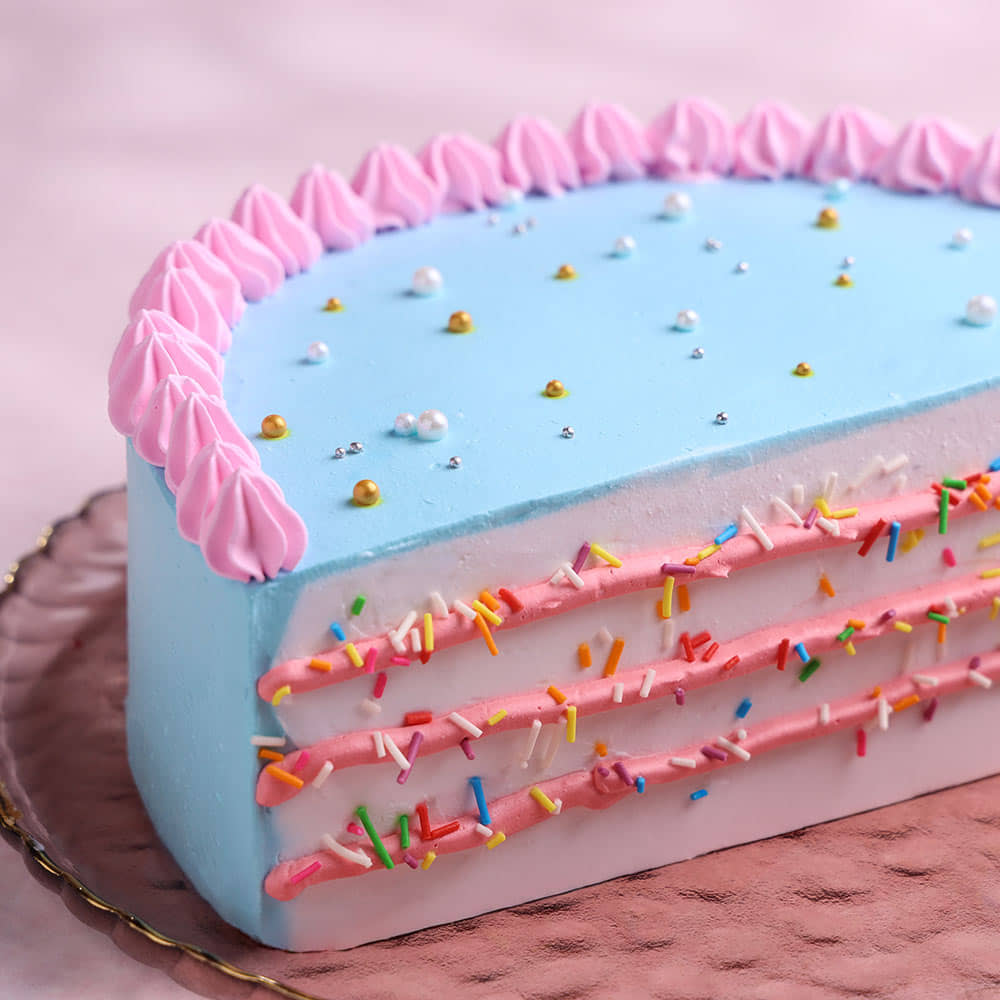 Colourful Pineapple Half Cake