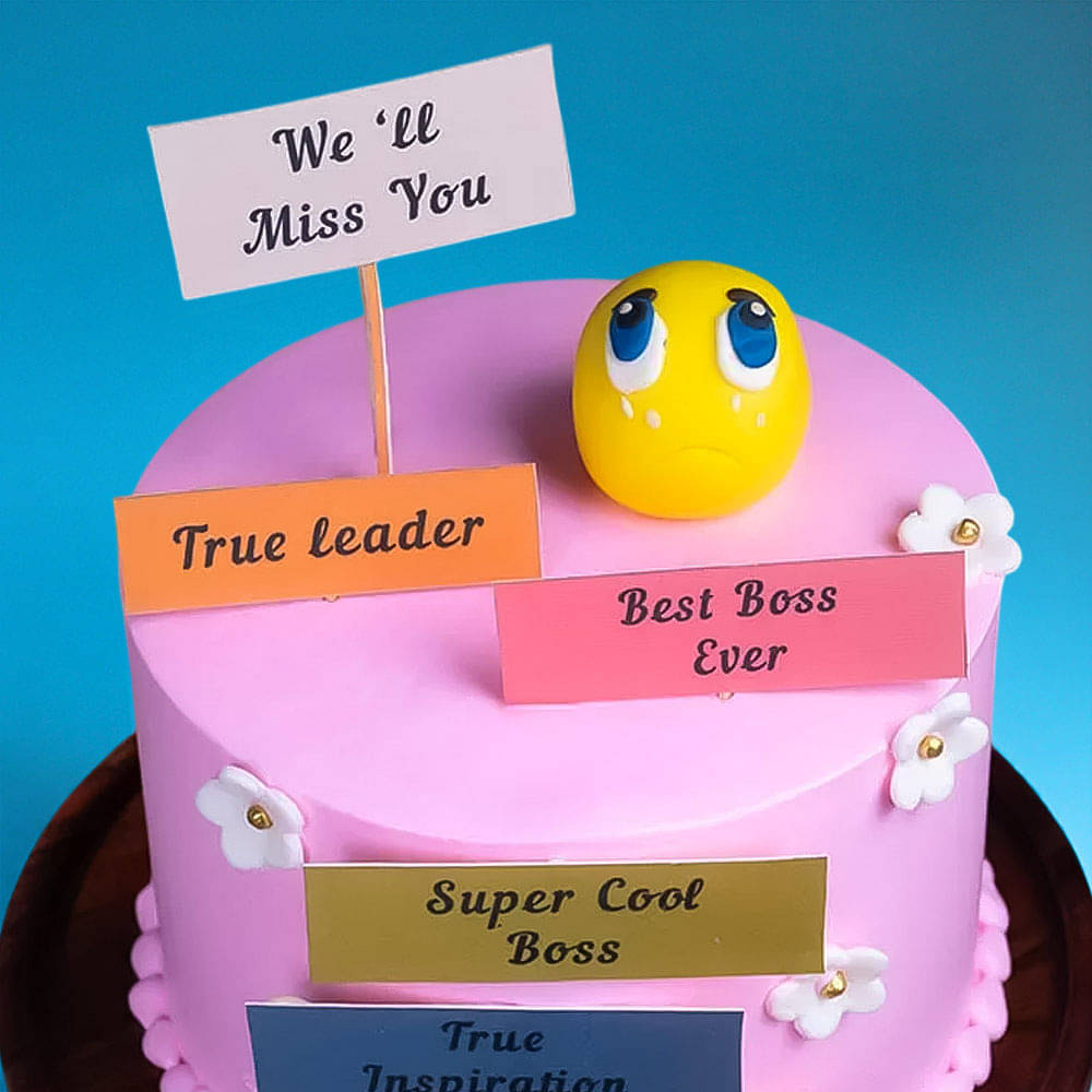 Top View of Leader Farewell Cake