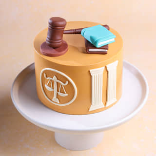 Front View of Legal Delight Law Cake