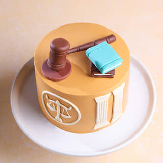 Top View of Legal Delight Law Cake