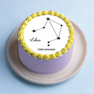 Top View of Libra Zodiac Bento Cake Top View of Libra Zodiac Bento Cake
