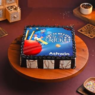 Life Is Better with Cricket Photo Cake