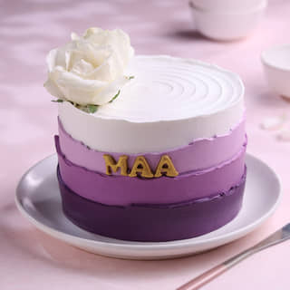 Lilac Hues Cake For Maa