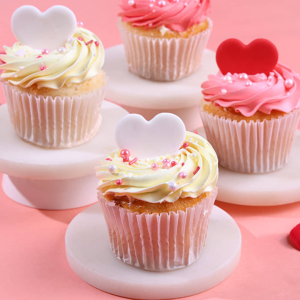 Hearty Cupcakes Set Of Four