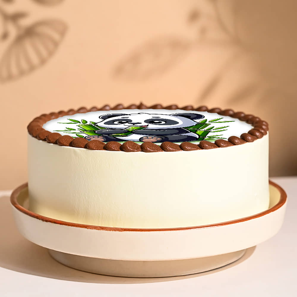 Side View of Little Panda Cake