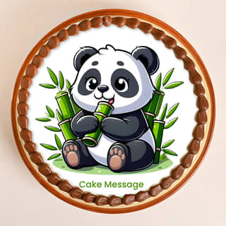 Top View of Little Panda Cake Top View of Little Panda Cake