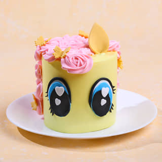 Little Pony Fluttershy Theme Cake