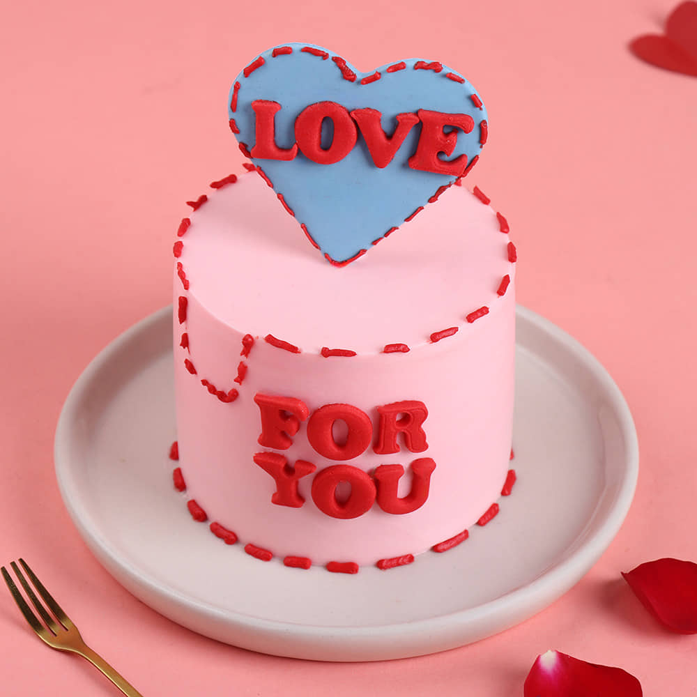 Love For You Heart Cake
