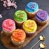 Love Notes Four Heart Cupcakes