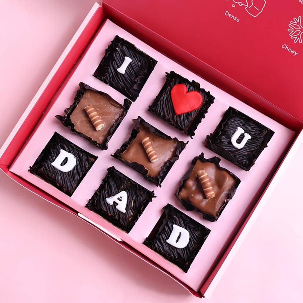 Love You Dad Nutella Hazelnut Brownies