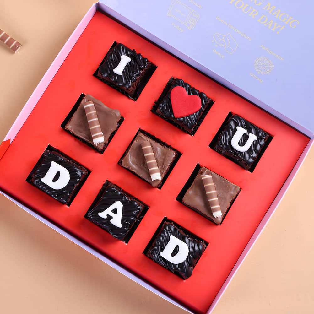 Double Chocochip Brownie Box For Dad