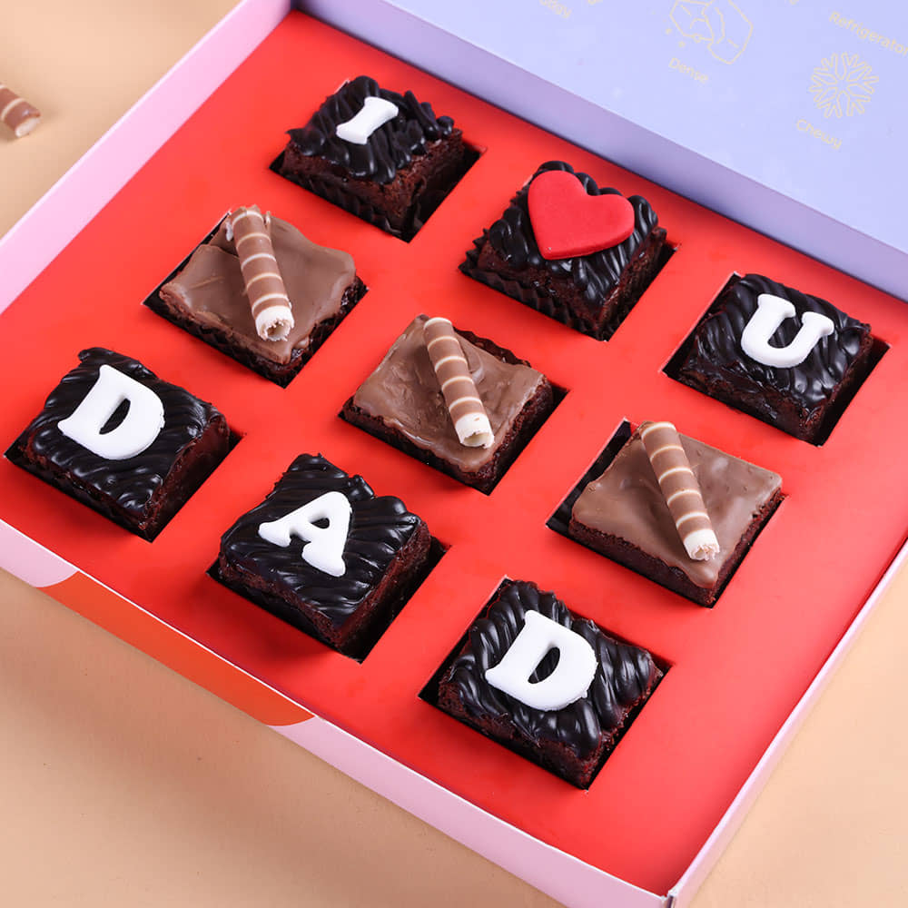 Double Chocochip Brownie Box For Dad