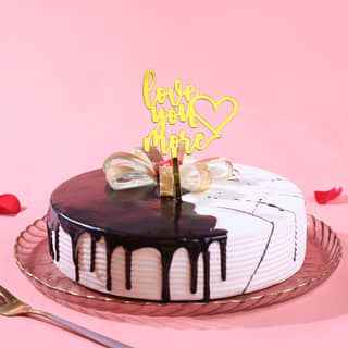 Love You More Choco Vanilla Cake