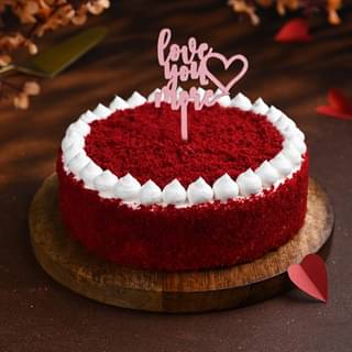 Love You More Red Velvet Cake