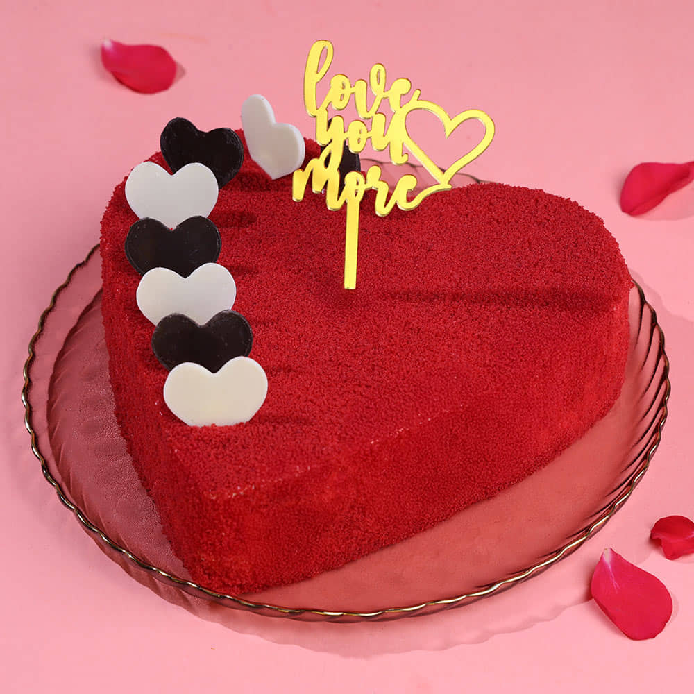 Love You More Red Velvet Cake
