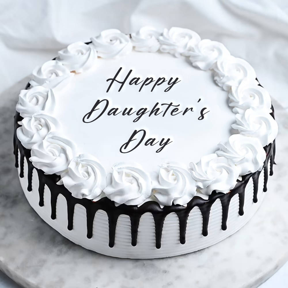 Happy Daughters Day Vanilla Cake Half Kg