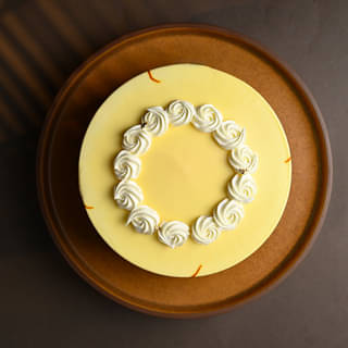 Top View of Luscious Rasmalai Cake