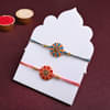 Luxurious Rakhi With Almond Rocks N Dragees