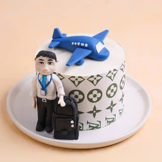 LV Print Pilot Themed Cake