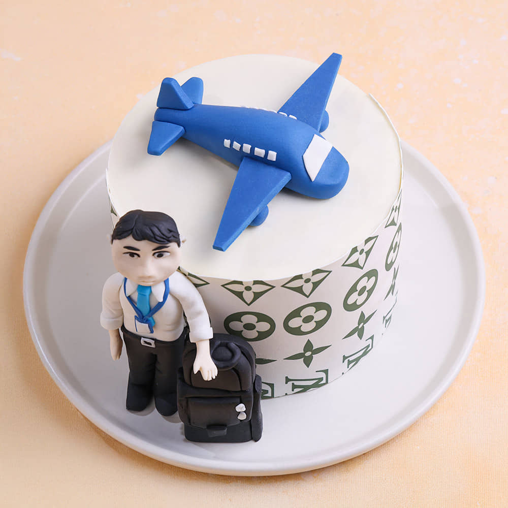 LV Print Pilot Themed Cake