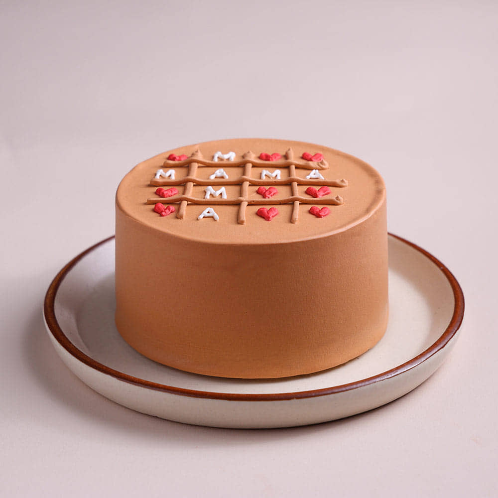 Side View of Mama Choco Bento Cake Side View of Mama Choco Bento Cake