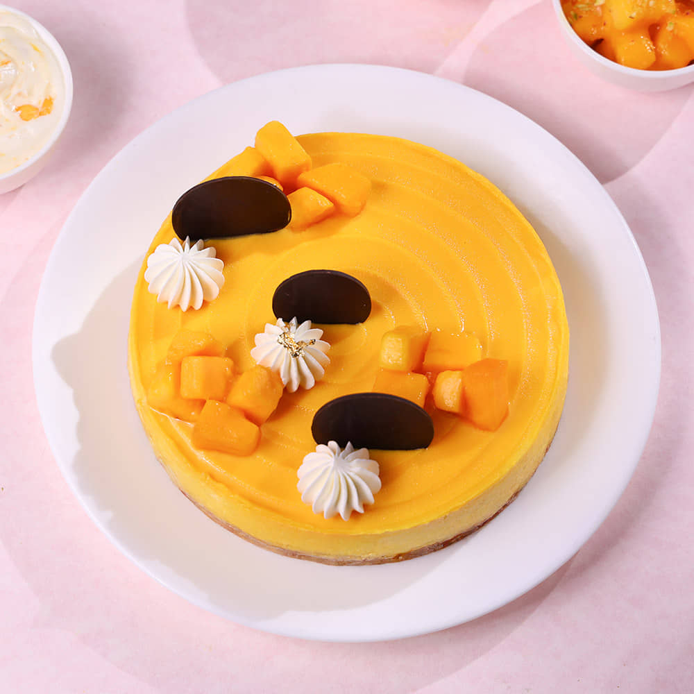 Mango Cheesecake With Love You Mom Topper