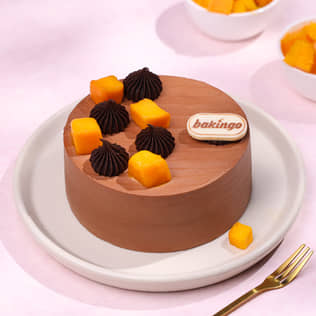 Chocolate Mango Bento Cake