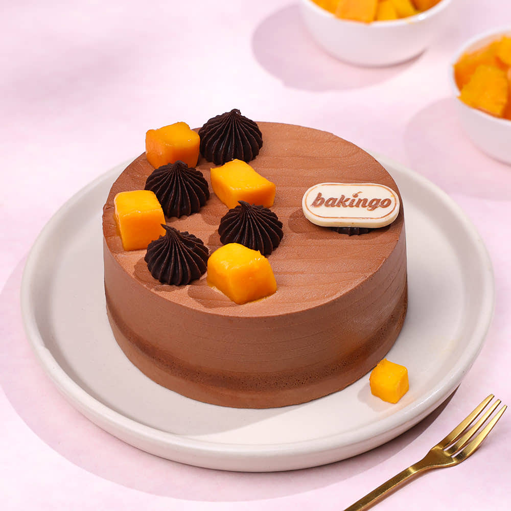 Chocolate Mango Bento Cake