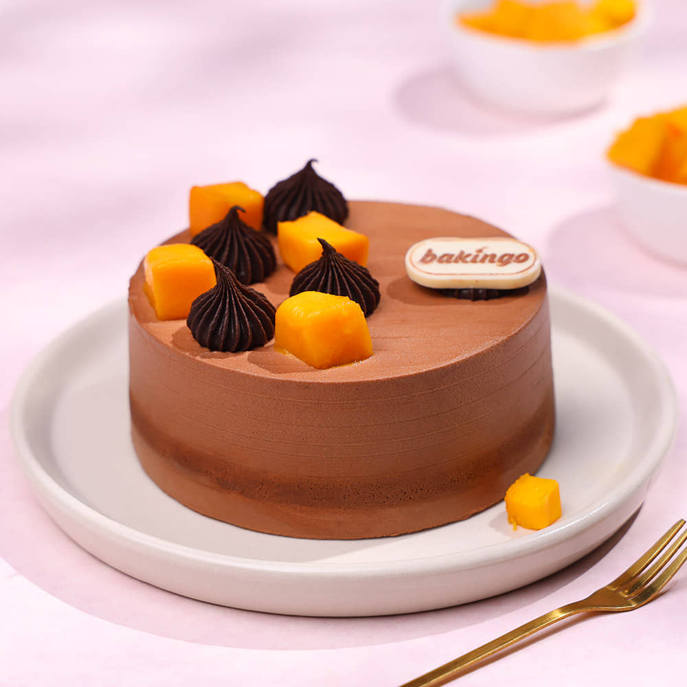 Chocolate Mango Bento Cake