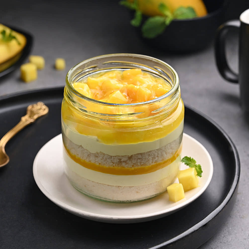 Tasty Mango Jar Cake Tasty Mango Jar Cake