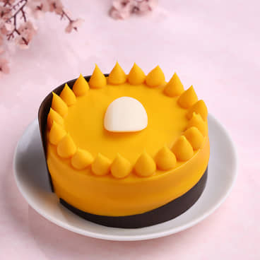 Mango Passion Fruit Bento Cake