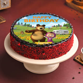 Masha N Bear Fun Birthday Cake Masha N Bear Fun Birthday Cake