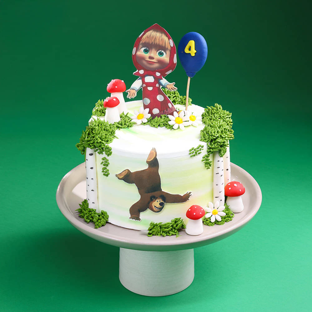 Masha N Bear Outdoor Fun Cake