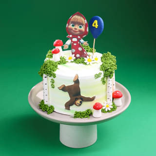 Masha N Bear Outdoor Fun Cake