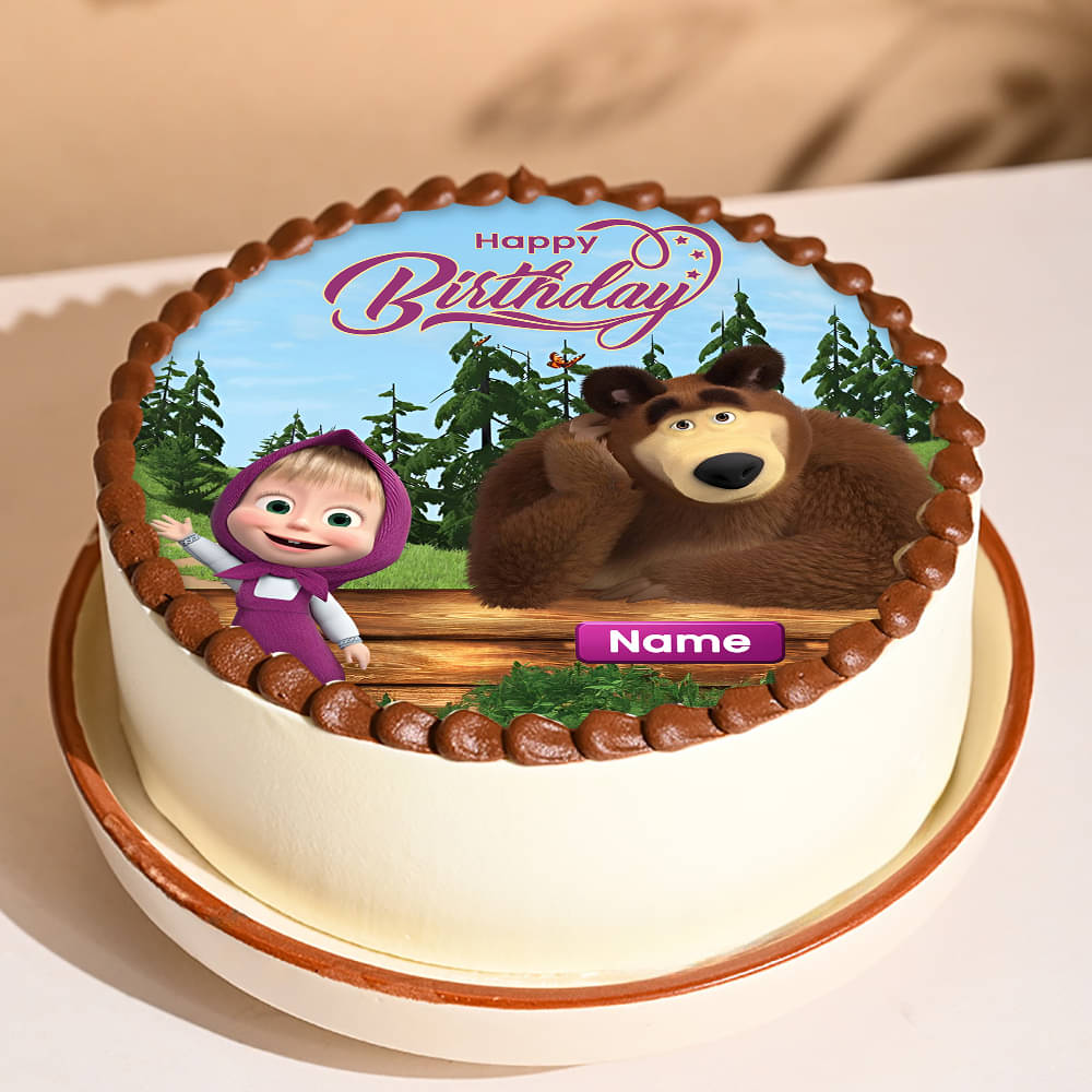 Masha N The Bear Birthday Cake