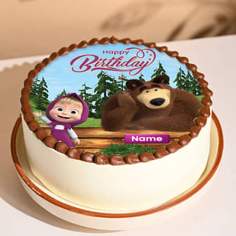 Masha N The Bear Birthday Cake