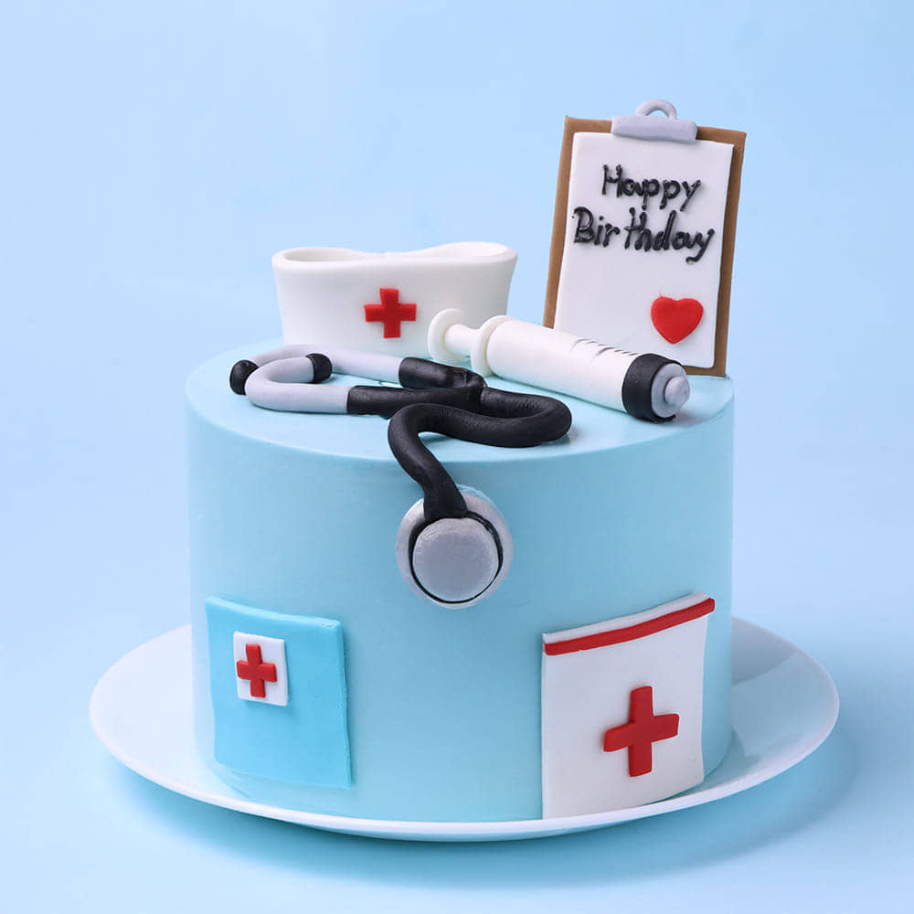 Medical Tools Nurse Cake