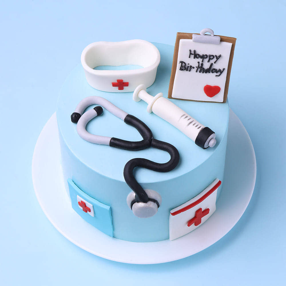 Medical Tools Nurse Cake