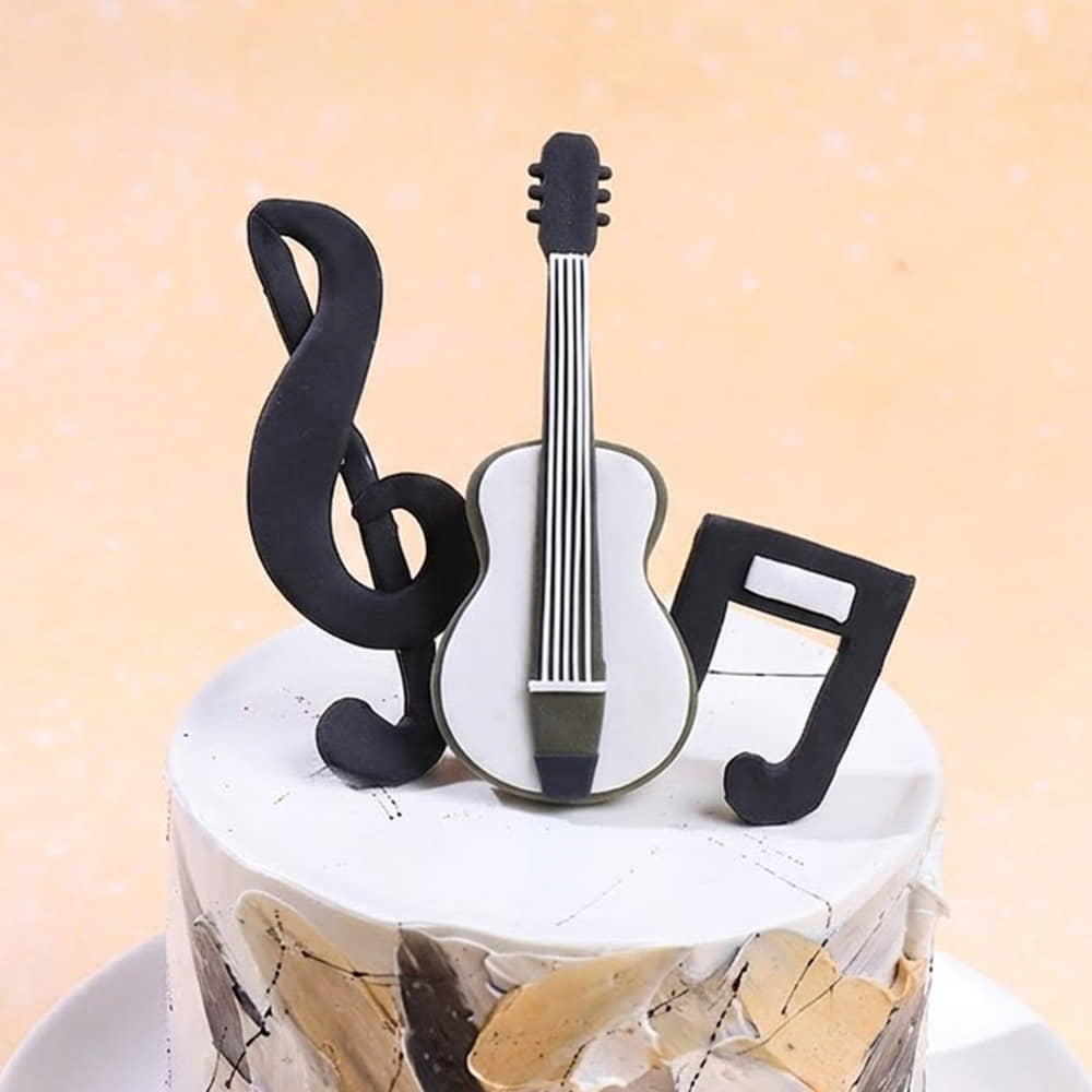 Zoomed View of Melodic Guitar Cake