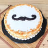 Moustache Men Day Cream Cake