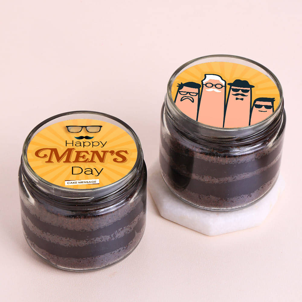 Mens Day Chocolate Jar Cake Duo Mens Day Chocolate Jar Cake Duo