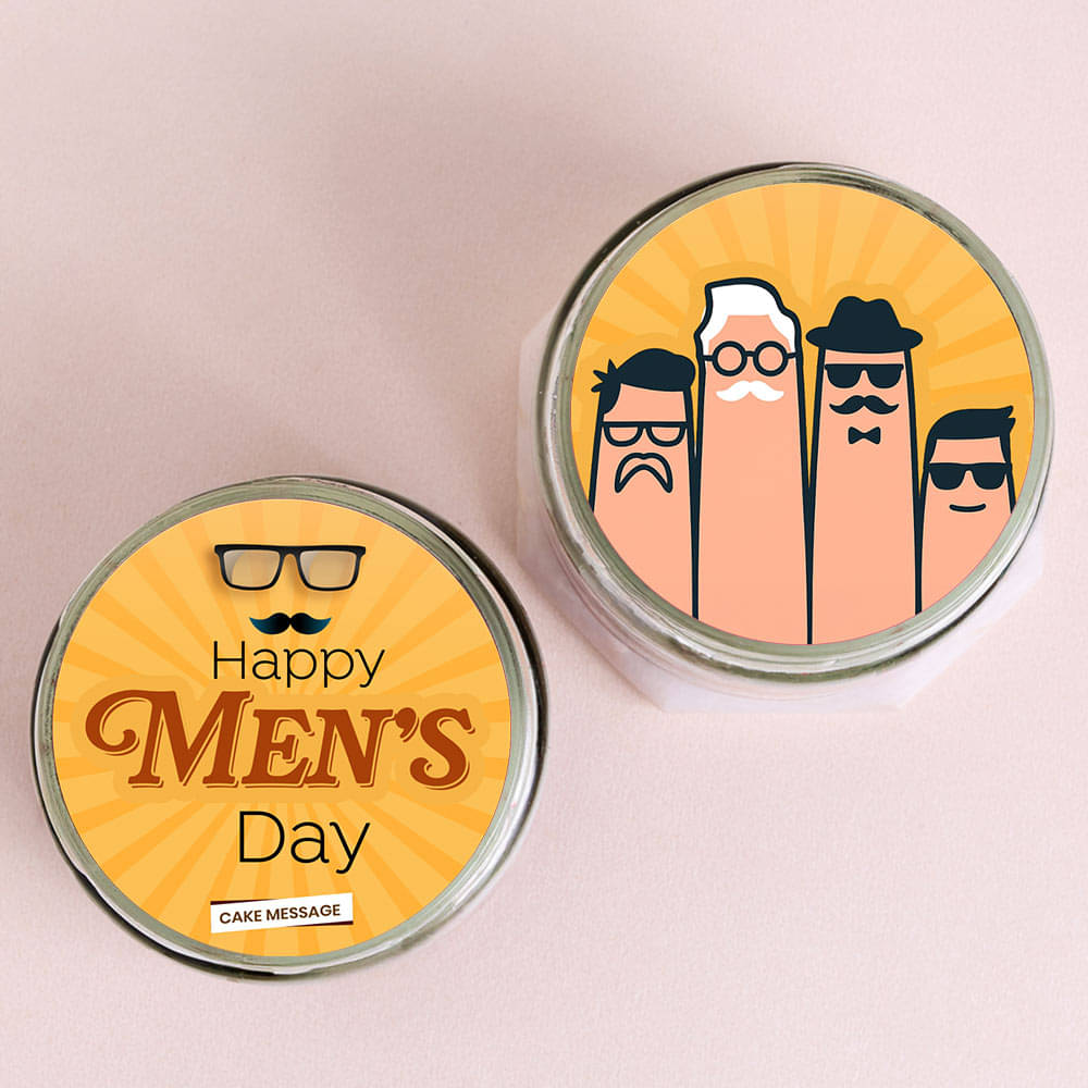 Mens Day Chocolate Jar Cake Duo
