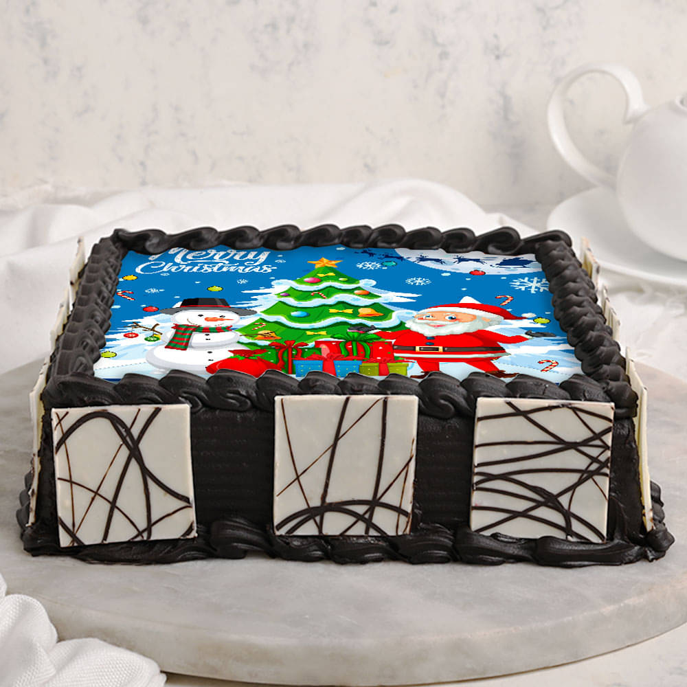 Merry Christmas 2023 Photo Cake