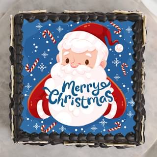 Christmas 2023 Square Photo Cake