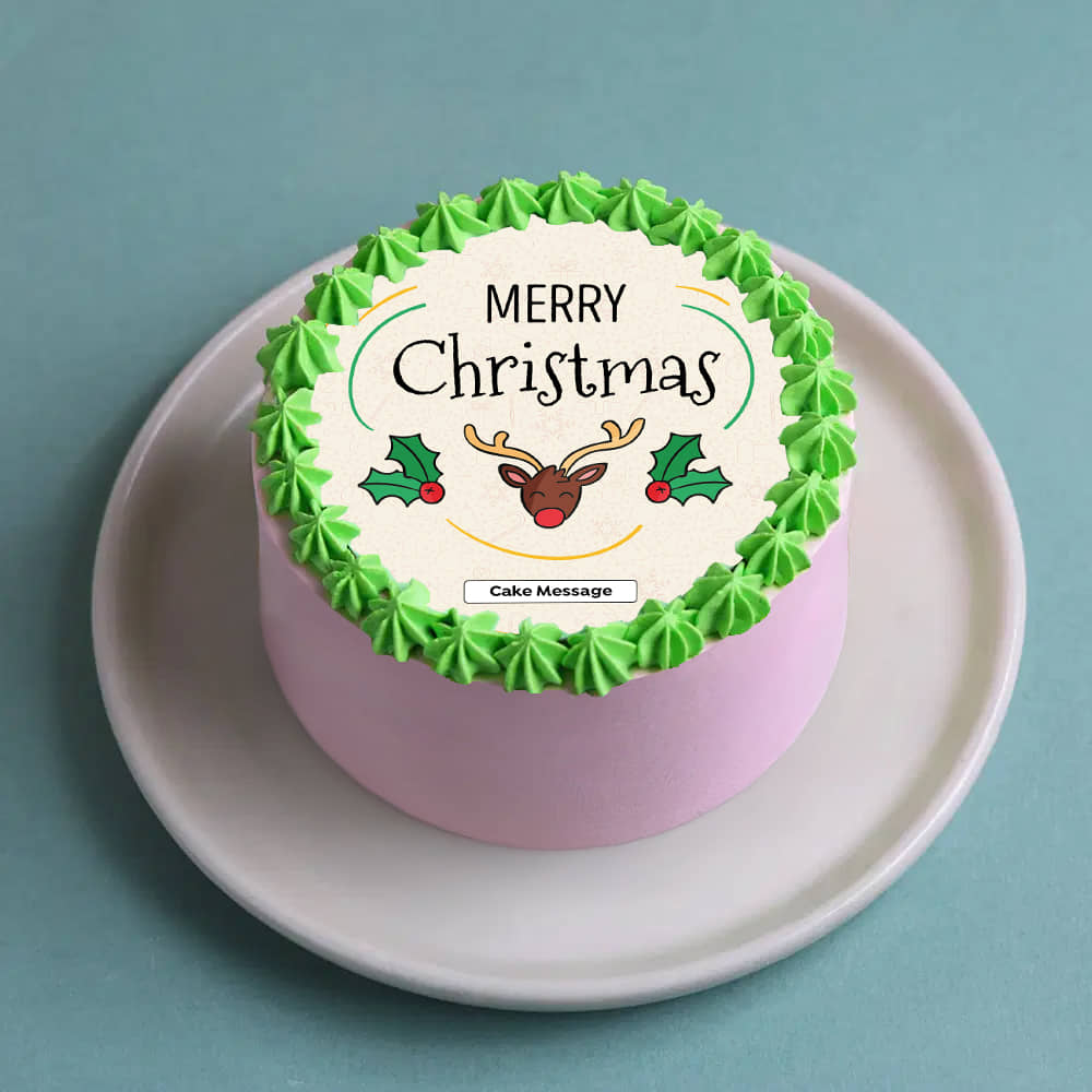 Merry Christmas Bento Cake