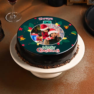 Merry Memories Photo Cake