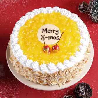 Merry Xmas Pineapple Cake