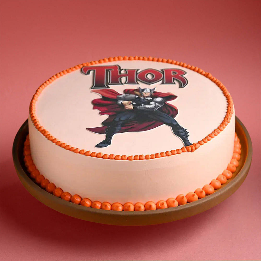 Side View of Mighty Thor Cake