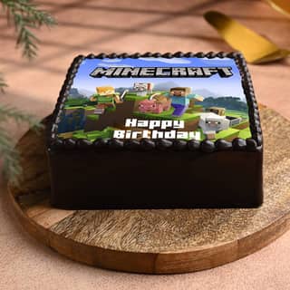 Epic Minecraft Birthday Cake