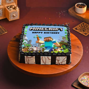 Minecraft Birthday Cake